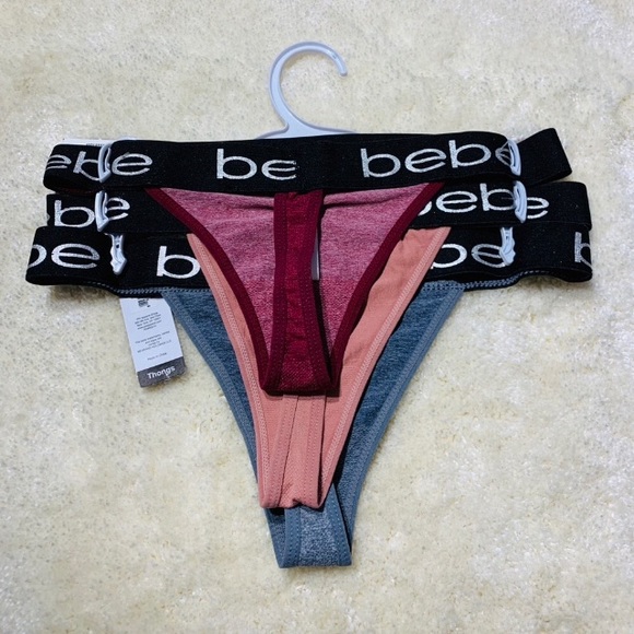 NWT Bebe 3-Pack Seamless Thongs - Picture 3 of 3